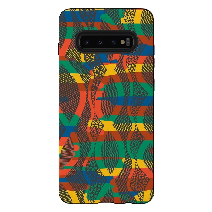 Galaxy S10 plus StrongFit African Lineart by Hanny Agustine