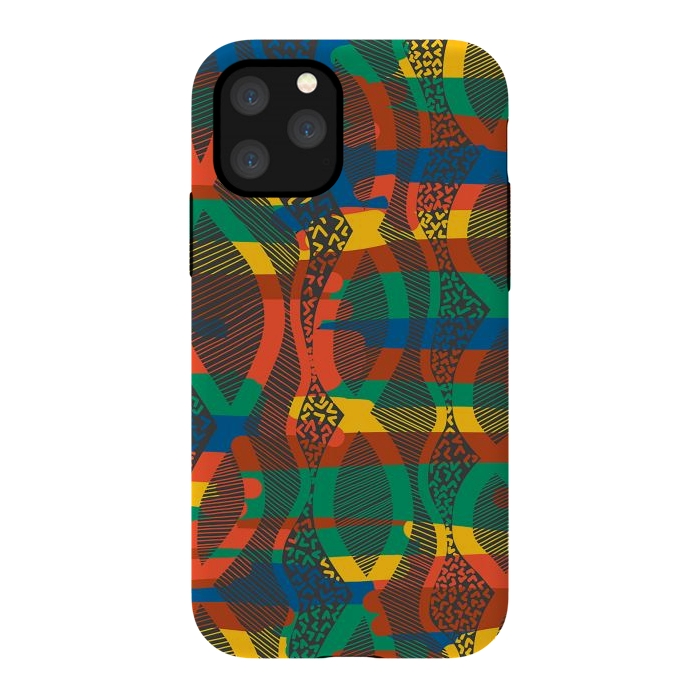 iPhone 11 Pro StrongFit African Lineart by Hanny Agustine