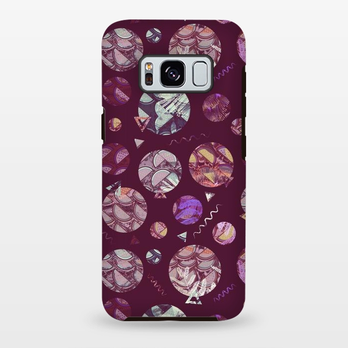 Galaxy S8 plus StrongFit Pop art geo circles and watermelon pattern by Oana 