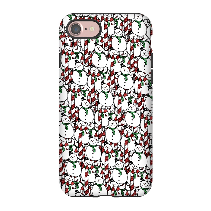 iPhone 7 StrongFit Snowman pattern by Steve Wade (Swade)