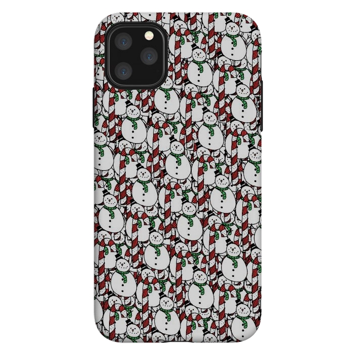 iPhone 11 Pro Max StrongFit Snowman pattern by Steve Wade (Swade)