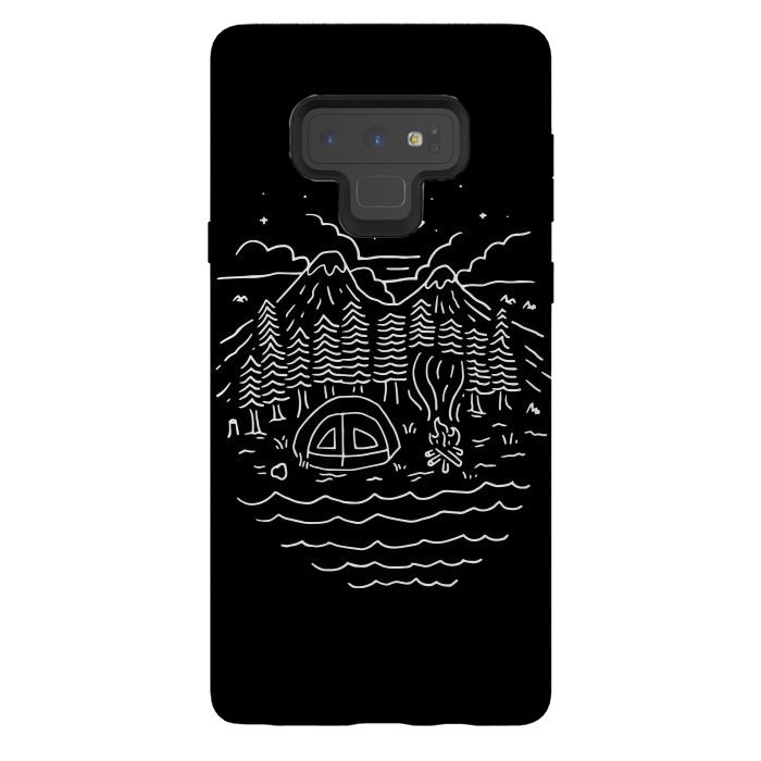 Galaxy Note 9 StrongFit The Great Outdoors (for dark) by Afif Quilimo
