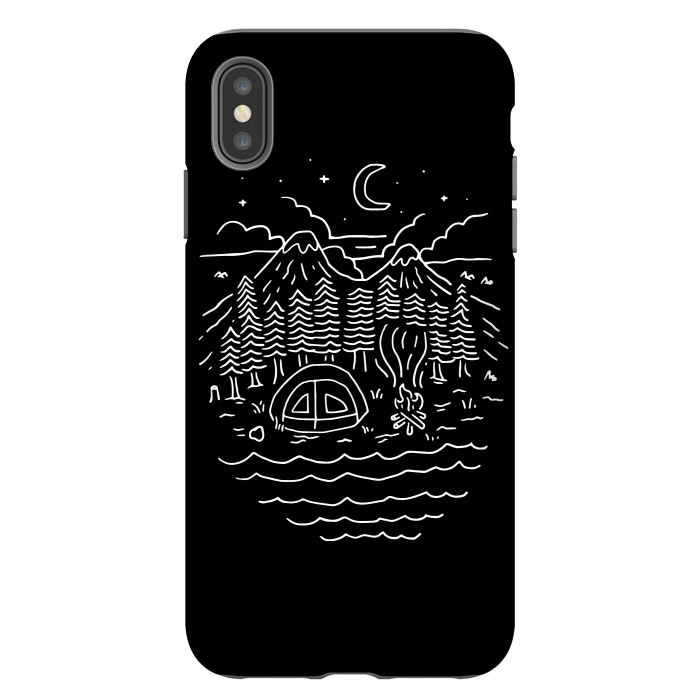 iPhone Xs Max StrongFit The Great Outdoors (for dark) by Afif Quilimo