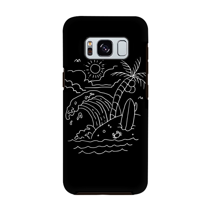 Galaxy S8 StrongFit The Waves are Calling ( for dark) by Afif Quilimo