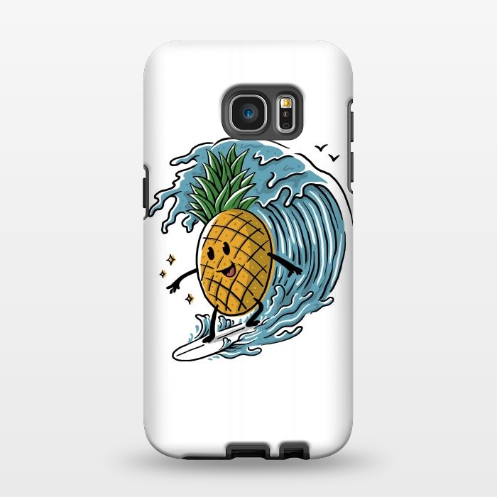 Galaxy S7 EDGE StrongFit Pineapple Surfing by Afif Quilimo