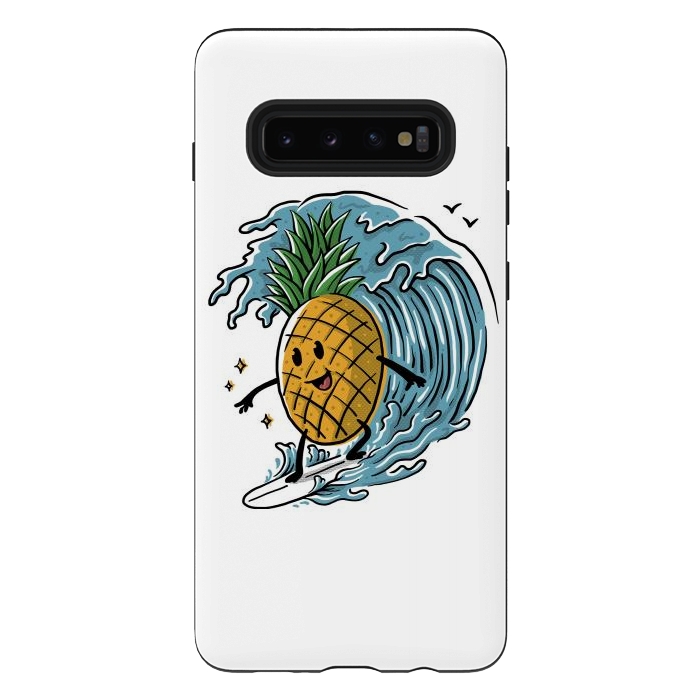 Galaxy S10 plus StrongFit Pineapple Surfing by Afif Quilimo