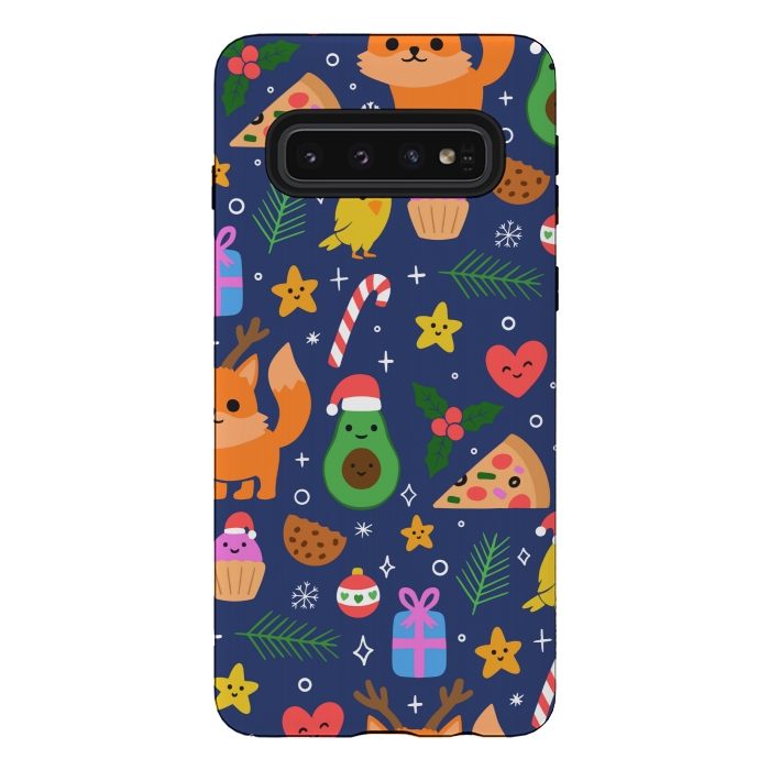 Galaxy S10 StrongFit CHRISTMAS FUNNY PATTERN 2 by MALLIKA