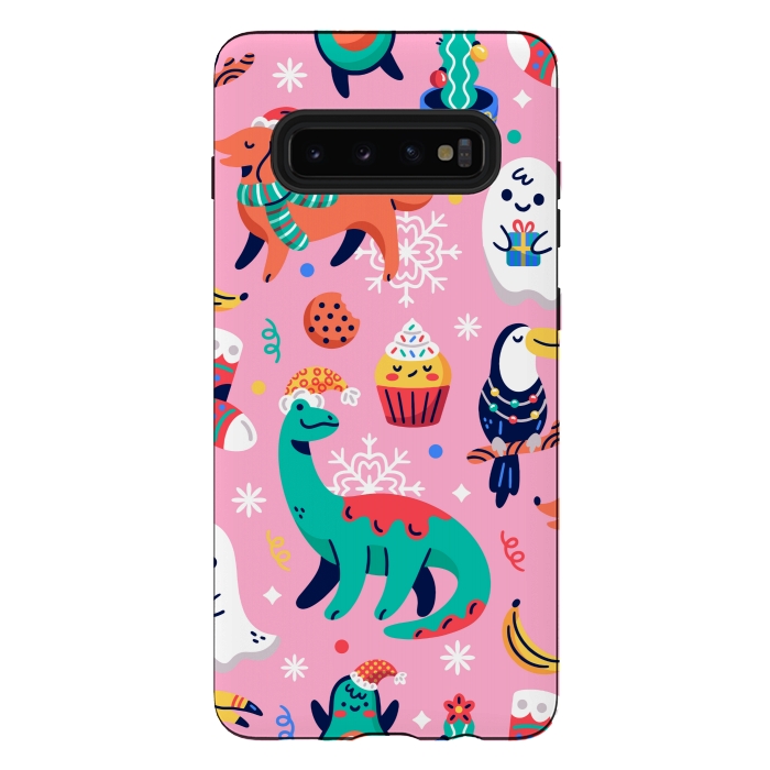 Galaxy S10 plus StrongFit CHRISTMAS PATTERN FUNNY by MALLIKA