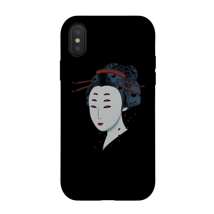 iPhone Xs / X StrongFit Floating with Demons by Pigboom