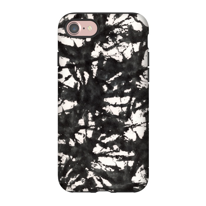 iPhone 7 StrongFit Black Watercolor Stamp by Hanny Agustine