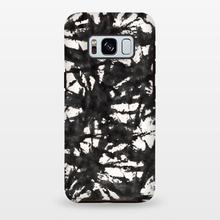 Galaxy S8 plus StrongFit Black Watercolor Stamp by Hanny Agustine