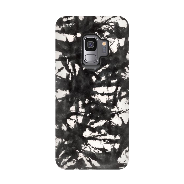 Galaxy S9 StrongFit Black Watercolor Stamp by Hanny Agustine