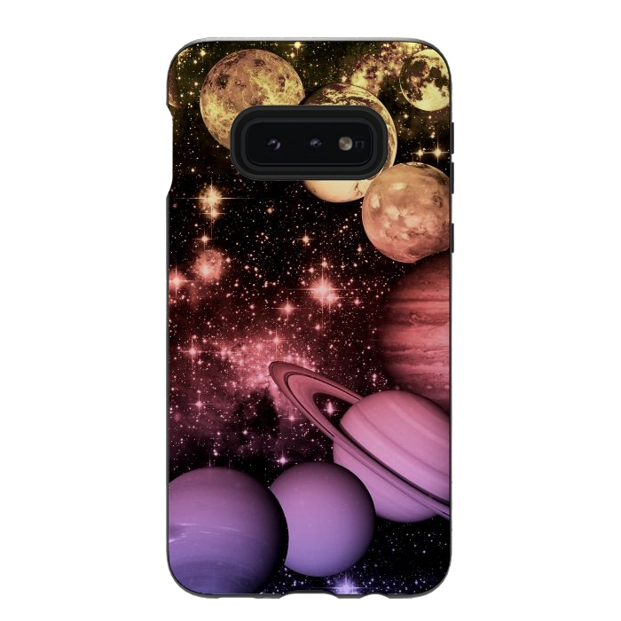 Galaxy S10e StrongFit Pastel gradient Solar System space art by Oana 