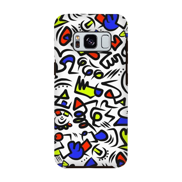 Galaxy S8 StrongFit Mondrian Abstract by Hanny Agustine