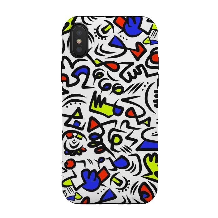 iPhone Xs / X StrongFit Mondrian Abstract by Hanny Agustine