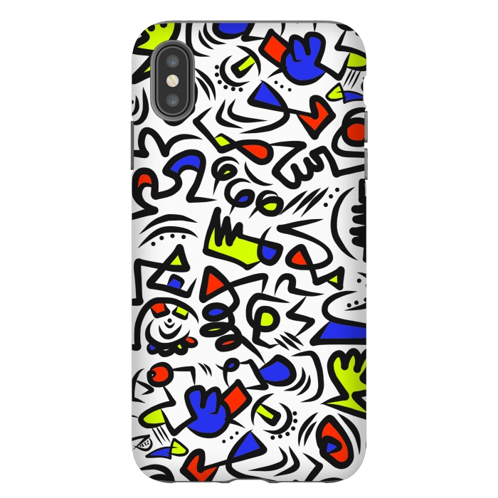 iPhone Xs Max StrongFit Mondrian Abstract by Hanny Agustine