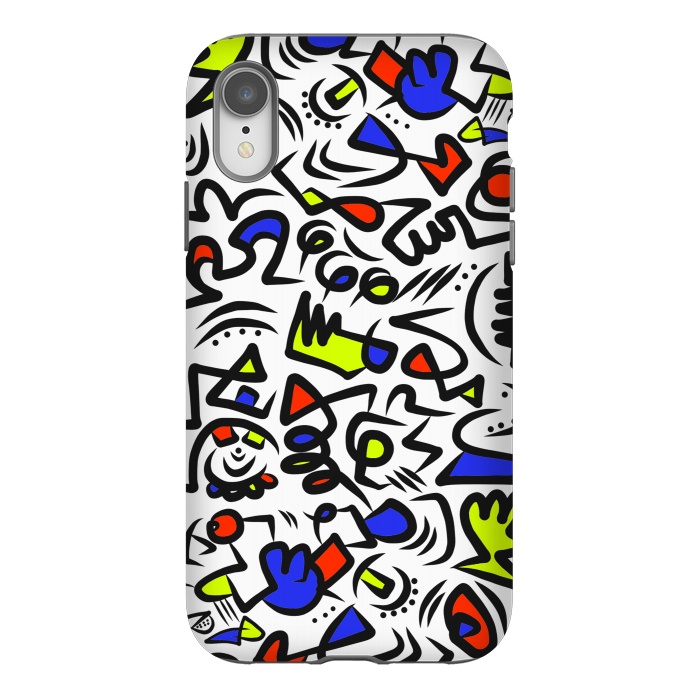 iPhone Xr StrongFit Mondrian Abstract by Hanny Agustine