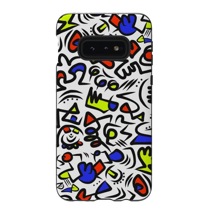 Galaxy S10e StrongFit Mondrian Abstract by Hanny Agustine