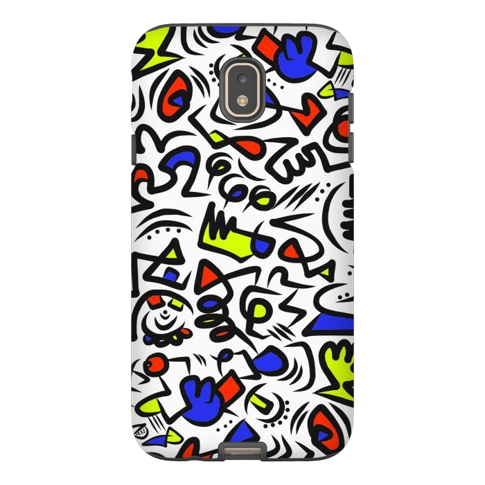 Galaxy J7 StrongFit Mondrian Abstract by Hanny Agustine