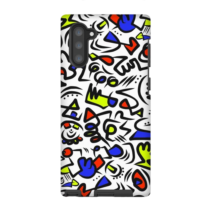 Galaxy Note 10 StrongFit Mondrian Abstract by Hanny Agustine