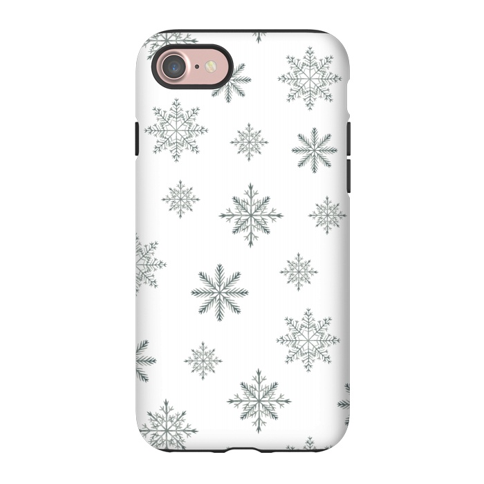 iPhone 7 StrongFit Snowflakes by Julia Badeeva