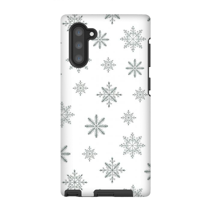 Galaxy Note 10 StrongFit Snowflakes by Julia Badeeva