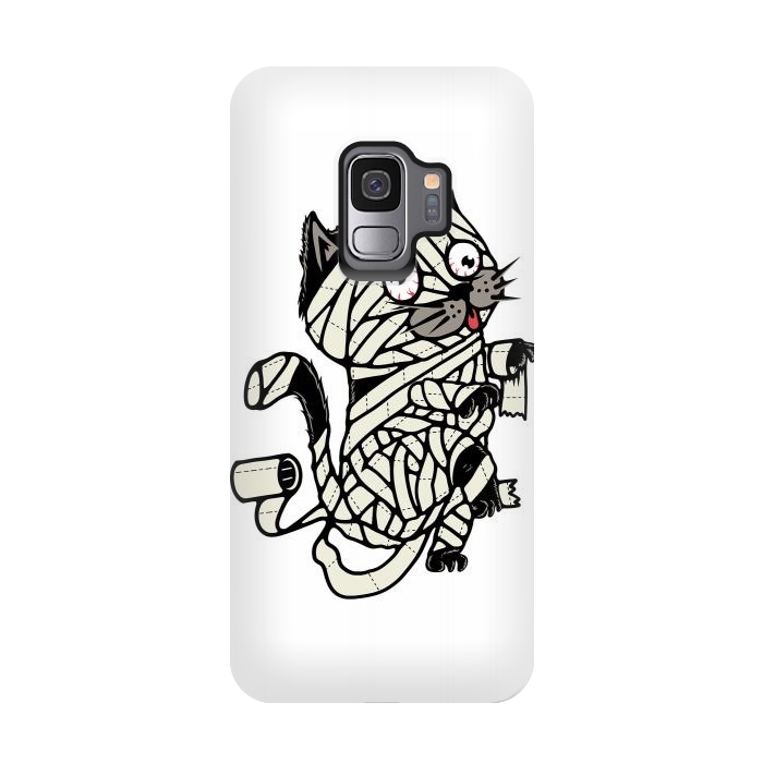 Galaxy S9 StrongFit Mummy Cat by Afif Quilimo