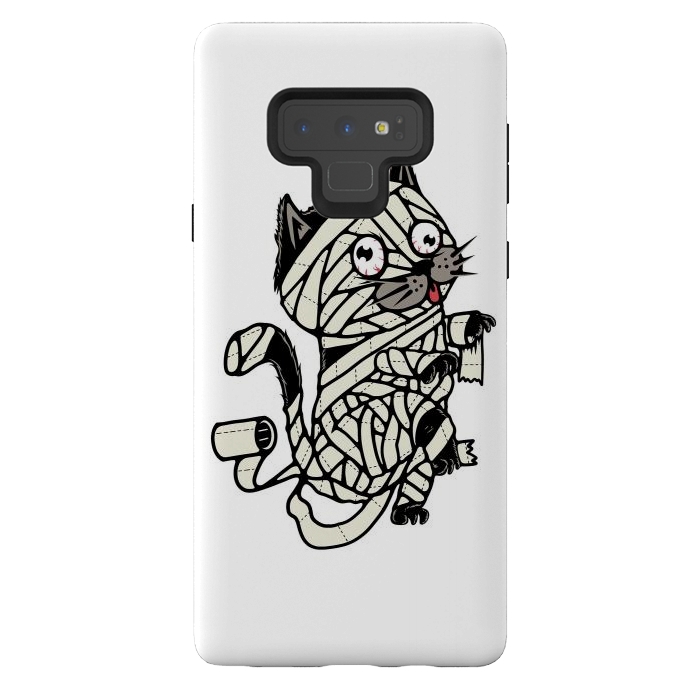Galaxy Note 9 StrongFit Mummy Cat by Afif Quilimo