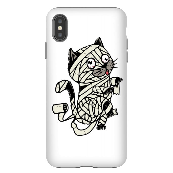 iPhone Xs Max StrongFit Mummy Cat by Afif Quilimo