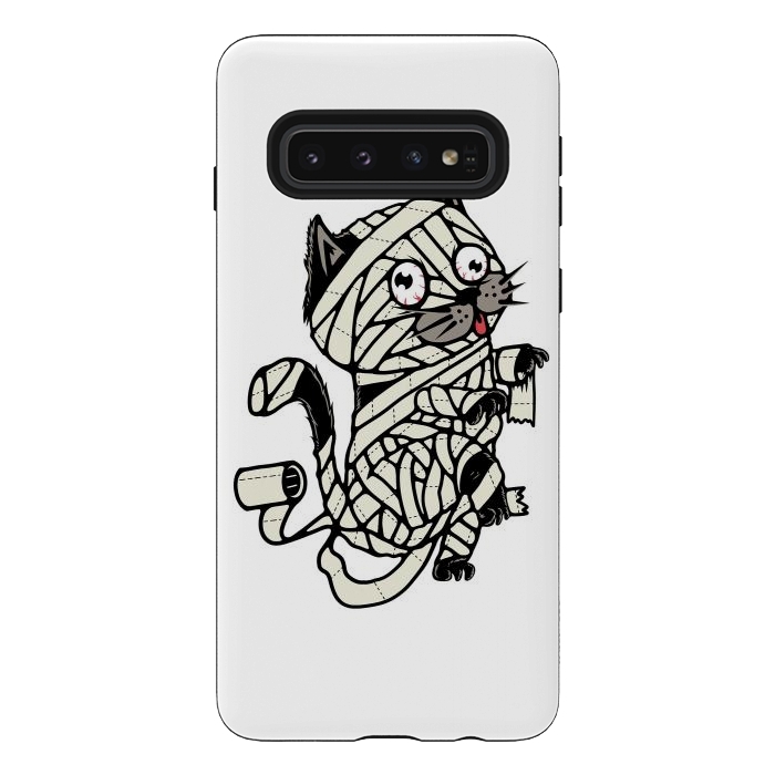 Galaxy S10 StrongFit Mummy Cat by Afif Quilimo