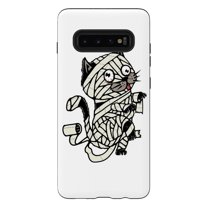 Galaxy S10 plus StrongFit Mummy Cat by Afif Quilimo