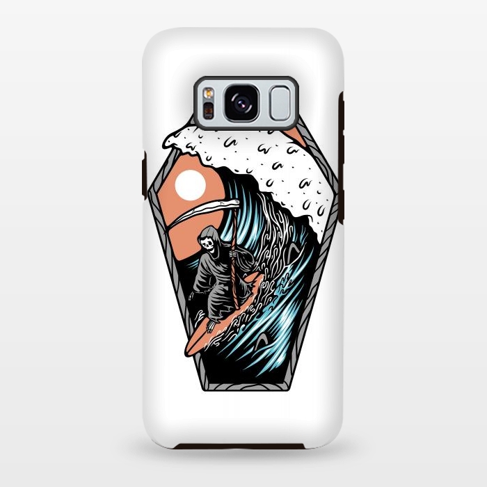 Galaxy S8 plus StrongFit Surf Till Die by Afif Quilimo