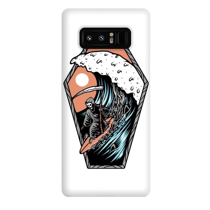 Galaxy Note 8 StrongFit Surf Till Die by Afif Quilimo