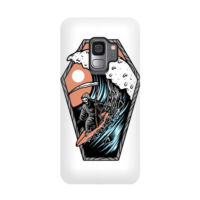 Galaxy S9 StrongFit Surf Till Die by Afif Quilimo