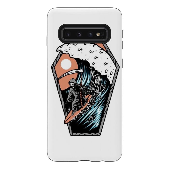 Galaxy S10 StrongFit Surf Till Die by Afif Quilimo