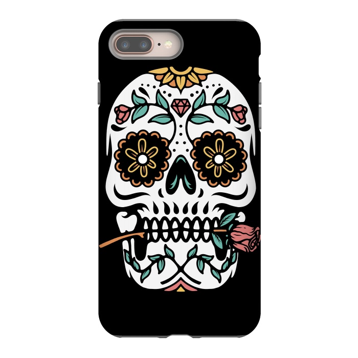 iPhone 7 plus StrongFit Mexican Skull by Afif Quilimo