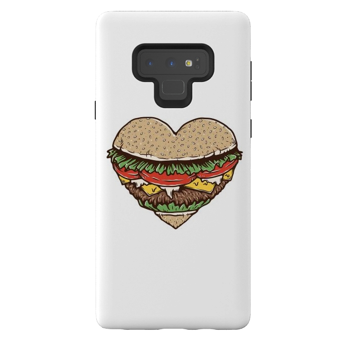 Galaxy Note 9 StrongFit Hamburger Lover by Afif Quilimo