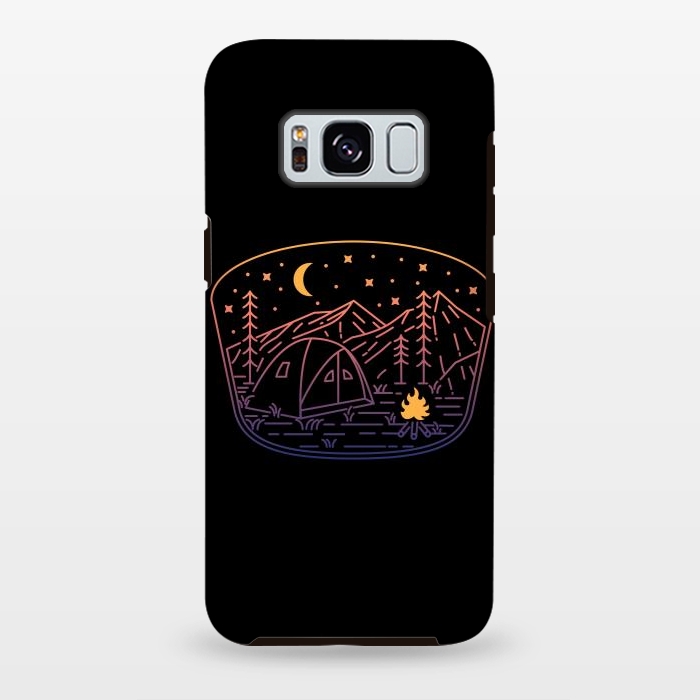 Galaxy S8 plus StrongFit Camp Fire Line by Afif Quilimo