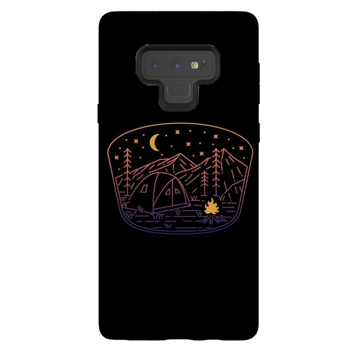 Galaxy Note 9 StrongFit Camp Fire Line by Afif Quilimo