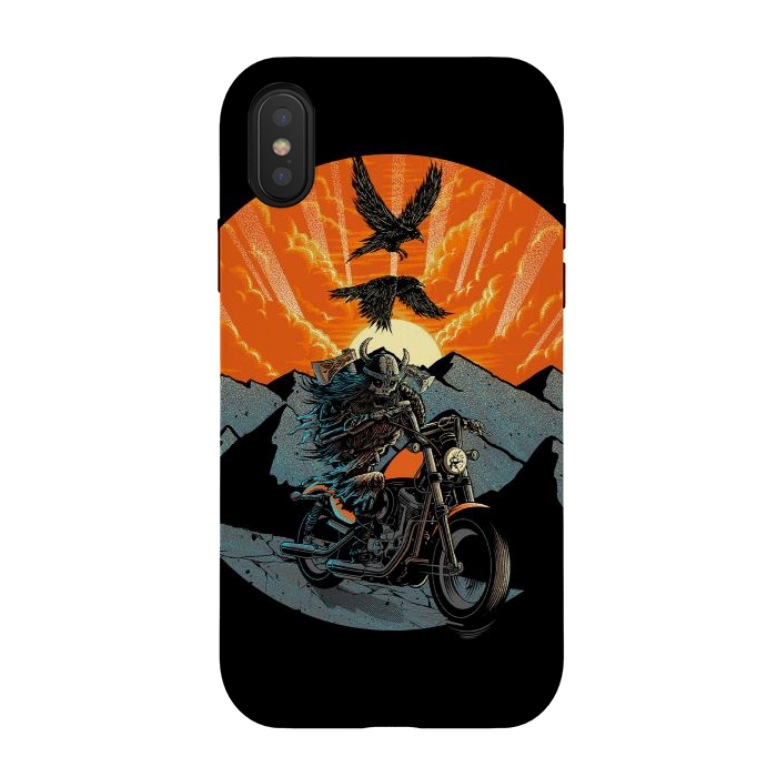 iPhone Xs / X StrongFit Viking Rider by Afif Quilimo