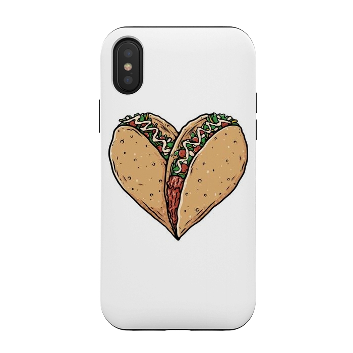 iPhone Xs / X StrongFit Tacos Lover by Afif Quilimo