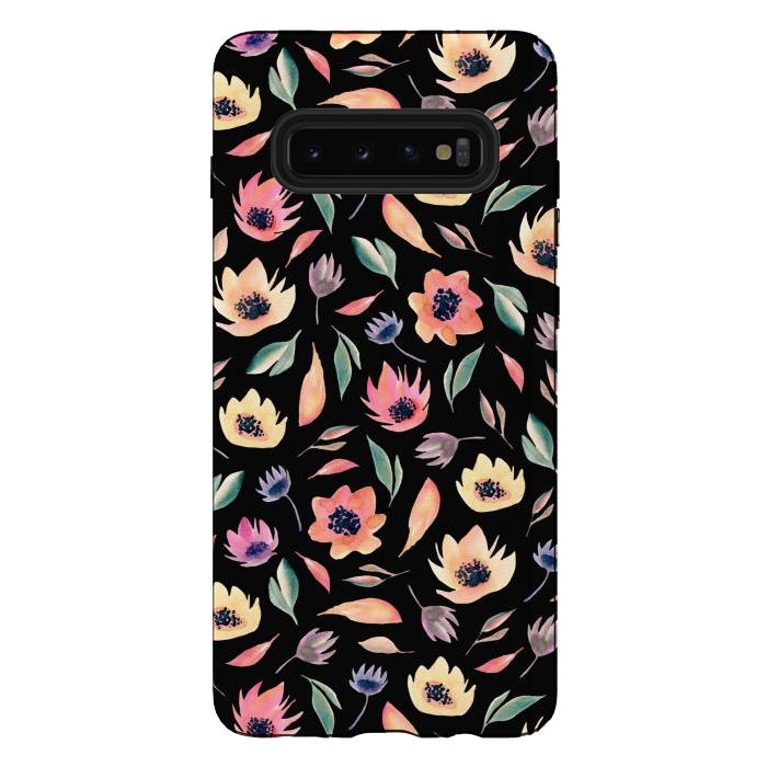 Galaxy S10 plus StrongFit Floral pattern by Julia Badeeva