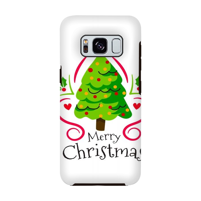 Galaxy S8 StrongFit merry xmas tree by haroulita