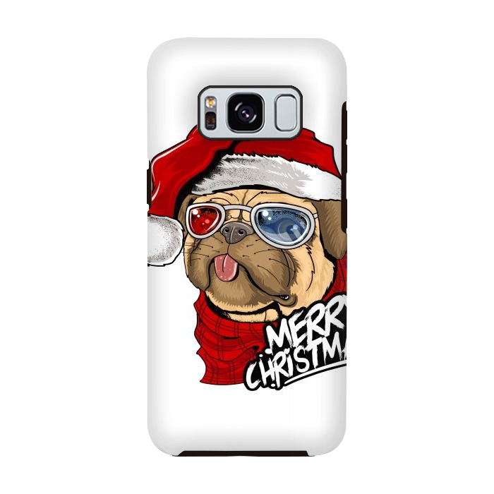 Galaxy S8 StrongFit cute santa dog  by haroulita