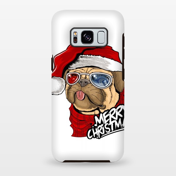 Galaxy S8 plus StrongFit cute santa dog  by haroulita