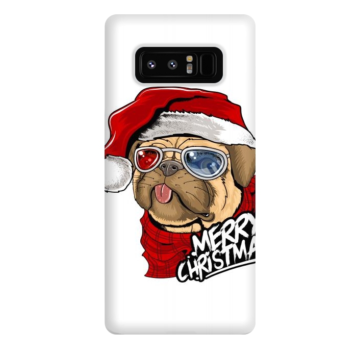 Galaxy Note 8 StrongFit cute santa dog  by haroulita