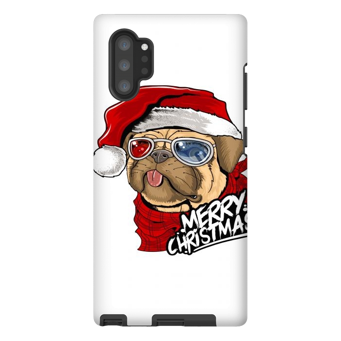 Galaxy Note 10 plus StrongFit cute santa dog  by haroulita