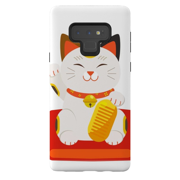 Galaxy Note 9 StrongFit lucky cat by haroulita
