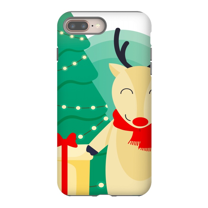 iPhone 7 plus StrongFit happy reindeer by haroulita