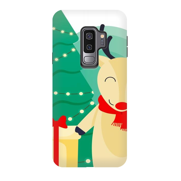 Galaxy S9 plus StrongFit happy reindeer by haroulita